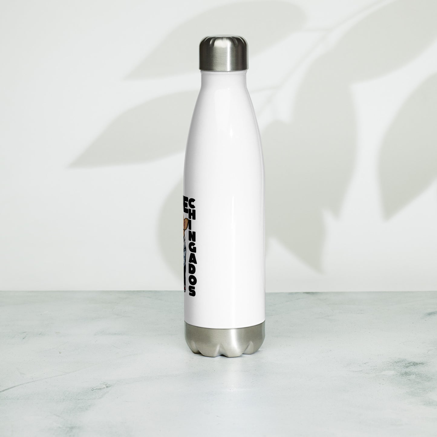 Que chin... - Stainless steel water bottle